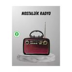 MEKs HEP-6715-7461 Ahşap Dokulu Bluetooth Müzik Kutusu – Vintage Led Tasarımıyla Modern Ses Deney - Hep-6715-746