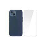 MEKs HEP-7270-5894 Liquid Silica Gel Iphone 14 6.1 Magsafe Silikon Kılıf + Tempered Ekran Koruyucu Se - Hep-7270-589