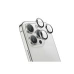MEKs HEP-9008-4140 Hoco Crystal Clear Iphone 15 Pro-15 Pro Max Hd 3D Metal Çerçeveli Kamera Koruyucu - Hep-9008-414