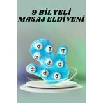 MEKs HEP-9336-7849 9 Bilyeli El Şeklinde Omuz Bacak Masaj Aleti Masaj Eldiveni Giyilebilir Plastik Vü - Hep-9336-784