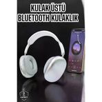 MEKs HEP-9472-3474 P9 Plus Kablosuz Kulak Üstü Bluetooth Kulaklık Beyaz Mikrofonlu Kulaküstü Kablo - Hep-9472-347