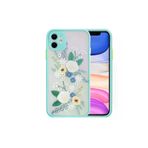 MEKs Iphone 12 6.1Inç Kamera Korumalı Çiçek Desenli Silikon Kılıf-(5775) - Hep-7053-5054