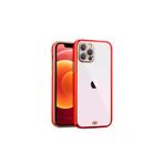 MEKs Iphone 12 Pro Max 6.7Inç Gold Çerçeve Kamera Korumalı Bumper Kılıf-(5775) - Hep-7163-7759