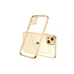 MEKs Iphone 13 Mini Renkli Kenar Şeffaf Kılıf Kamera Korumalı Silikon Kılıf-(5775) - Hep-2246-1366