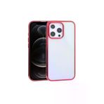 MEKs Iphone 13 Pro Max 6.7Inç Lazer Kaplama Renkli Kenar Şeffaf Kılıf-(5775) - Hep-8237-7562