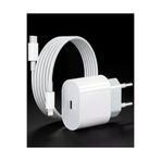 MEKs Iphone 14 13 12 11 Uyumlu 20W Hızlı Şarj Adaptörü Lightning Kablo Seti - Hep-7725-4365