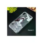 MEKs İphone X Xs 3D Diamond Elbise Şeffaf Silikon Kılıf-(5775) - Hep-2299-3071