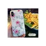 MEKs İphone X Xs 3D Gül Desenli Premium Silikon Kılıf-(5775) - Hep-1896-6439