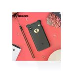 MEKs İphone Xs Max Bear Sevimli Ayı Figür Soft Silikon Kılıf-(5775) - Hep-7896-4187