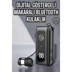 Meks Kablolu Makaralı Bluetooth Kulaklık Uzun Pil Ömrü Dijital Göstergeli - HEP-3019-7949 - Çok Renkli