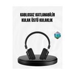 MEKs Kablosuz Bluetooth Kulak Üstü Kulaklık Kristal Ses Kalitesi Ve Ergonomik Yapı - Hep-9649-3085