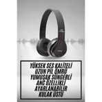 MEKs Kulak Üstü Bluetooth Kulaklık Yüksek Ses Kaliteli Ayarlanabilir - Hep-3587-6639