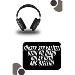 MEKs Kulak Üstü Kablosuz Bluetooth Kulaklık Yumuşak Süngerli Sd Kart Girişli - Hep-6235-7844