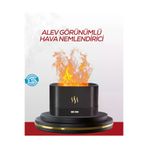 MEKs Led Işıklı Buhar Makinesi Alev Efektli Kumandalı Oda Nemlendirici - Hep-5067-3191