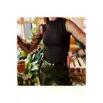 MEKs MEKs-6728719f4a54c Kadın Yakası Fırfır Detay Kolları Tül Bluz