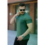 MEKs MEKs-682b6ddf684a1 Erkek Hakim Yakalı Kısa Kollu Pamuklu T-Shirt