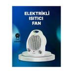 MEKs Mini Elektrikli Isıtıcı – 2000W Güç Fanlı Isıtma 3 Isı Modu - Hep-5757-2168