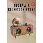 MEKs Nostaljik Radyo Bluetooth Bağlantılı Şarjlı Yüksek Ses Kaliteli - Hep-9463-6902