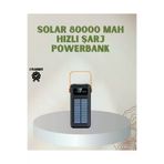 MEKs Powerbank Solar Fenerli Çoklu Kablolu Taşınabilir Şarj Aleti - Hep-5863-1226