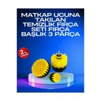 Meks Profesyonel Matkap Ucu Temizlik Fırçası 3’lü Set - HEP-6685-6551