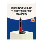 MEKs Raks Kırmızı Tüy Temizleme Cihazı Kulak Burun Pilli Ergonomik - Hep-3253-3657