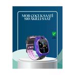 MEKs S10 Mor Çocuk Takip Saati Elektronik Bariyer Ve Sesli Mesaj Destekli - Hep-4109-7719