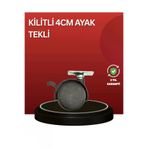 MEKs Sessiz Dönen Kilitli Mobilya Tekerleği 4 Cm - Hep-4567-3045