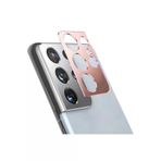 MEKs Sm Galaxy S21 Ultra 3D Metal Kamera Koruyucu Metal Lens-(5775) - Hep-7270-9871