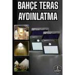 MEKs Solar Lamba Giriş Bahçe Yol Avlu Hareket Sensörlü Led Parlak Gece Su Geçirmez - Hep-7707-6924