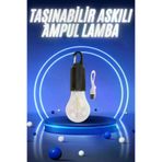 MEKs Taşınabilir Şarjlı Led Ampul Askılı Lamba Kamp Bahçe Lambası - Hep-4858-2653