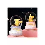 MEKs TTT-24242435037 Pokemon Üflemeli Işıklı Müzikli Kar Küresi Orta Boy