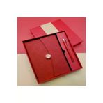 MEKs TTT-24242448843 Promosyon Defter Kalem Seti Kırmızı Renk