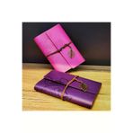 MEKs TTT-24242449624 Deri Yaprak Desenli Çizgisiz Defter