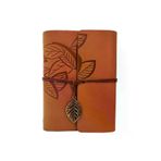 MEKs TTT-24242450277 Deri Yaprak Desenli Defter