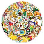 Meksika çıkartması, 50 adet, kaykay, grafiti, çıkartma, motosiklet, bisiklet, snowboard, bagaj, dizüstü bilgisayar, araba, çanta, çocuklar ve gençler için, su geçirmez vinil çıkartmalar