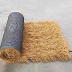 Meksika Simüle Palmiye Hasır Rulo Ördek Kör Çim Çit Veranda Bar Kulübe Plaj Partisi Dekor PE Plastik Sentetik Halı Tipi Saman Balyaları Yapay Thatch Çatı Kaplama (0,5 x 9 m)