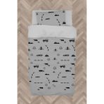 Mekta Home Bebek ve Çocuk Odası Araba Yol ve Hayvan Figür Desenli Nevresim Takımı - Renkli - 160 x 230 cm