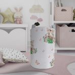 Mekta Home Bebek ve Çocuk Odası Ayıcık ve Çiçek Desenli Oyuncak Sepeti - Renkli
