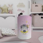 Mekta Home Bebek ve Çocuk Odası Balerin Çocuk Desenli Oyuncak Sepeti - Renkli
