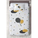 Mekta Home Bebek ve Çocuk Odası Balonlu Yıldız Desenli Yatak Örtüsü - Renkli - 140 x 220 cm