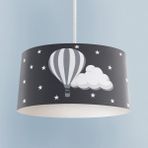 Mekta Home Bebek ve Çocuk Odası Bulutlu Yıldız ve Uçan Balon Desenli Avize - Renkli - 1