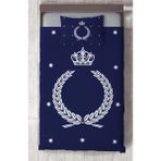 Mekta Home Bebek ve Çocuk Odası Çelenk Taç Desenli Yatak Örtüsü - Renkli - 140 x 220 cm