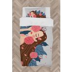Mekta Home Bebek Ve Çocuk Odası Çiçekli Prenses Kız Desenli Nevresim Takımı