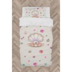 Mekta Home Bebek ve Çocuk Odası Deniz Yıldızlı Seksek Desenli Nevresim Takımı - Renkli - 160 x 230 cm