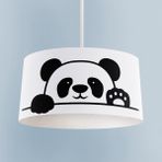 Mekta Home Bebek ve Çocuk Odası El Sallayan Sevimli Panda Desenli Avize - Renkli - 1