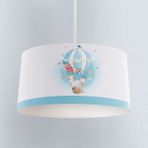Mekta Home Bebek ve Çocuk Odası Fil ve Çiçekli Uçan Balon Desenli Avize - Renkli - 1