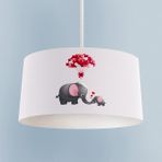 Mekta Home Bebek ve Çocuk Odası Fil ve Kalp Desenli Avize - Renkli - 1