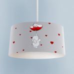 Mekta Home Bebek ve Çocuk Odası Fil ve Kalpli Balon Desenli Avize - Renkli - 1