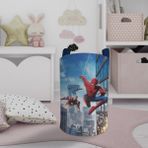 Mekta Home Bebek ve Çocuk Odası Iron Man ve Spider Man Desenli Oyuncak Sepeti - Renkli