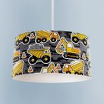 Mekta Home Bebek ve Çocuk Odası Iş Makine Desenli Avize - Renkli - 1